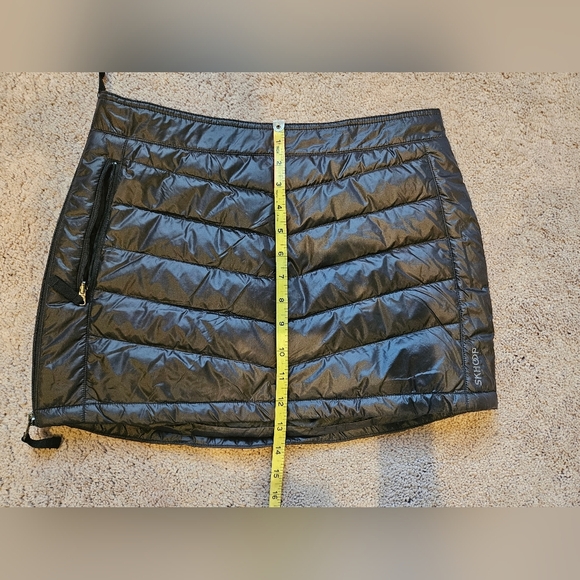 SKHOOP Black Quilted Duck Down Skirt Size S women’s Sweden NWOT - Picture 5 of 10